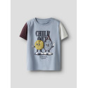 NAME IT MINI Kyler T-shirt - Dusty Blue