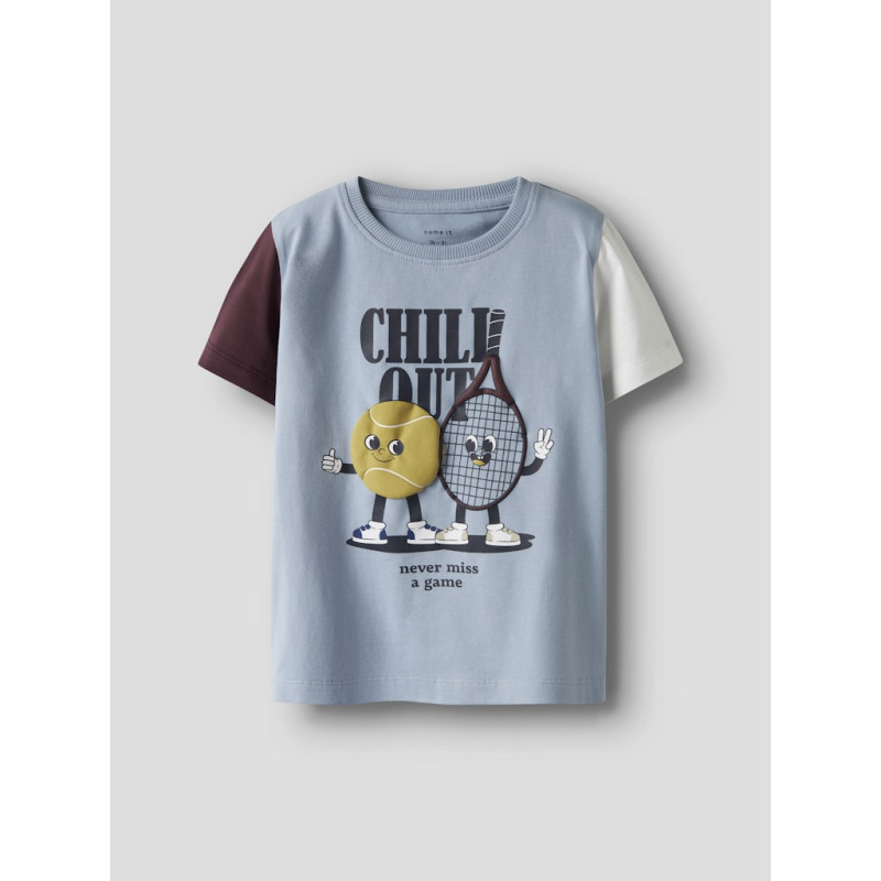 NAME IT MINI Kyler T-shirt - Dusty Blue
