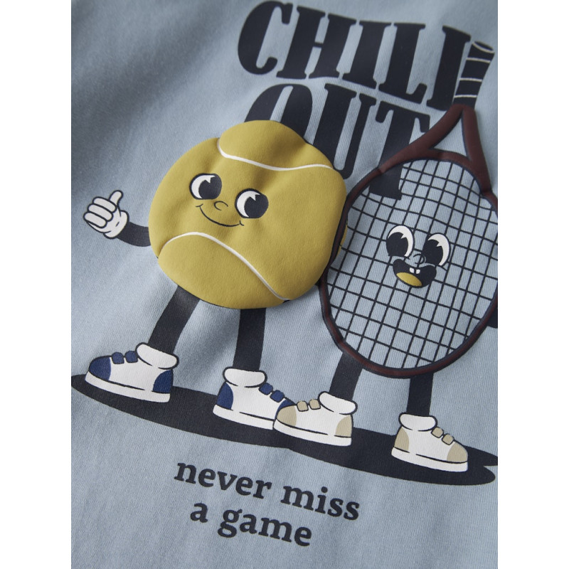 NAME IT MINI Kyler T-shirt - Dusty Blue