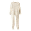 NAME IT KIDS Nightset Flower Natsæt - Turtledove