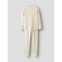 NAME IT KIDS Nightset Flower Natsæt - Turtledove