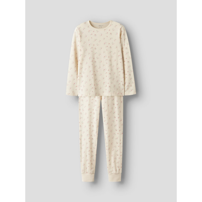 NAME IT KIDS Nightset Flower Natsæt - Turtledove
