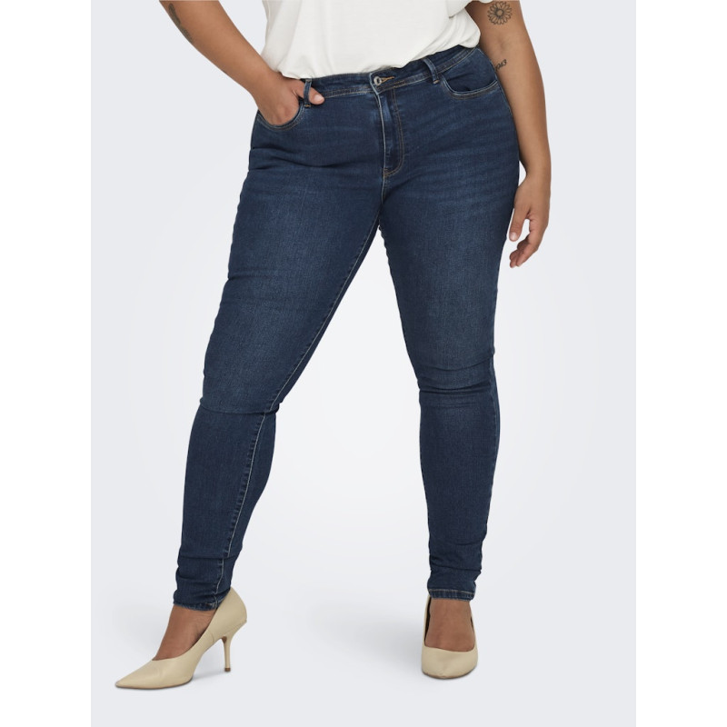 ONLY CARMAKOMA Sally Skinny Jeans BJ581 - Dark Blue Denim