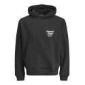 JACK & JONES Norrebro Typo Hoodie - Sort