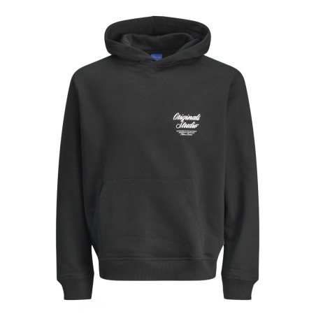 JACK & JONES Norrebro Typo Hoodie - Sort