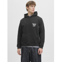 JACK & JONES Norrebro Typo Hoodie - Sort