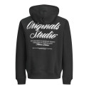 JACK & JONES Norrebro Typo Hoodie - Sort