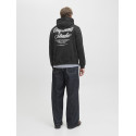 JACK & JONES Norrebro Typo Hoodie - Sort