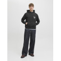JACK & JONES Norrebro Typo Hoodie - Sort