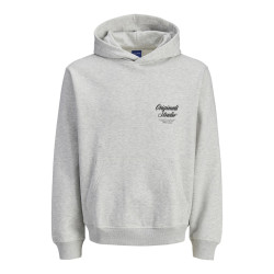JACK & JONES Norrebro Typo Hoodie - White Melange