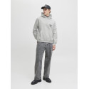 JACK & JONES Norrebro Typo Hoodie - White Melange