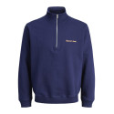 JACK & JONES Norrebro Broderet Sweatshirt - Ocean Cavern