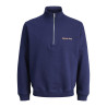 JACK & JONES Norrebro Broderet Sweatshirt - Ocean Cavern