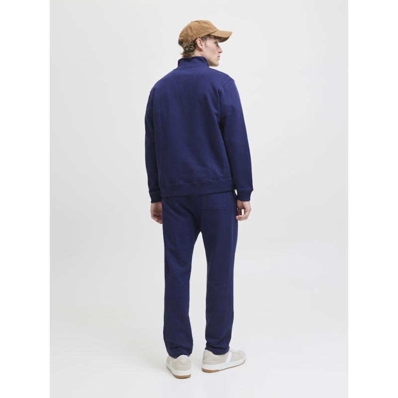 JACK & JONES Norrebro Broderet Sweatshirt - Ocean Cavern