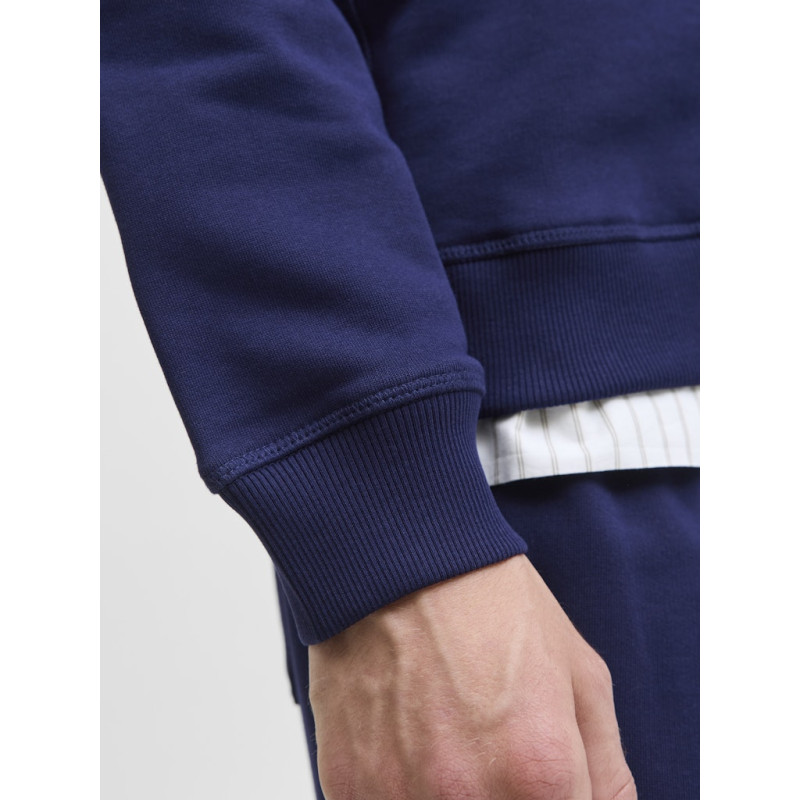 JACK & JONES Norrebro Broderet Sweatshirt - Ocean Cavern