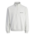 JACK & JONES Norrebro Broderet Sweatshirt - White Melange
