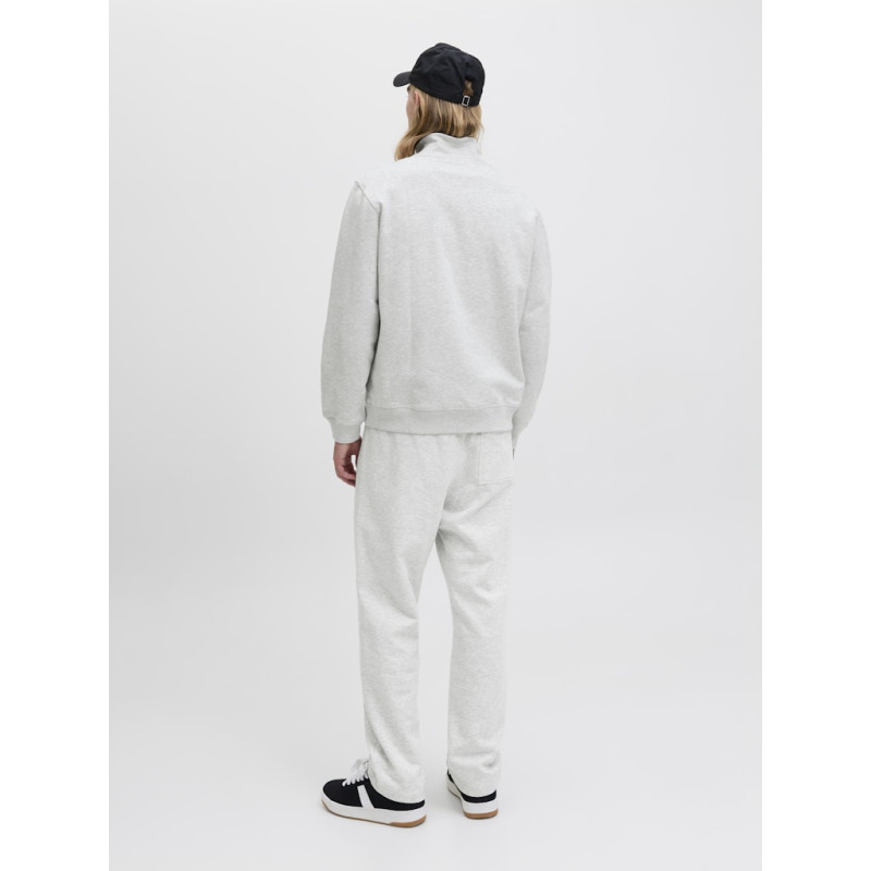 JACK & JONES Norrebro Broderet Sweatshirt - White Melange