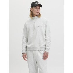 JACK & JONES Norrebro Broderet Sweatshirt - White Melange