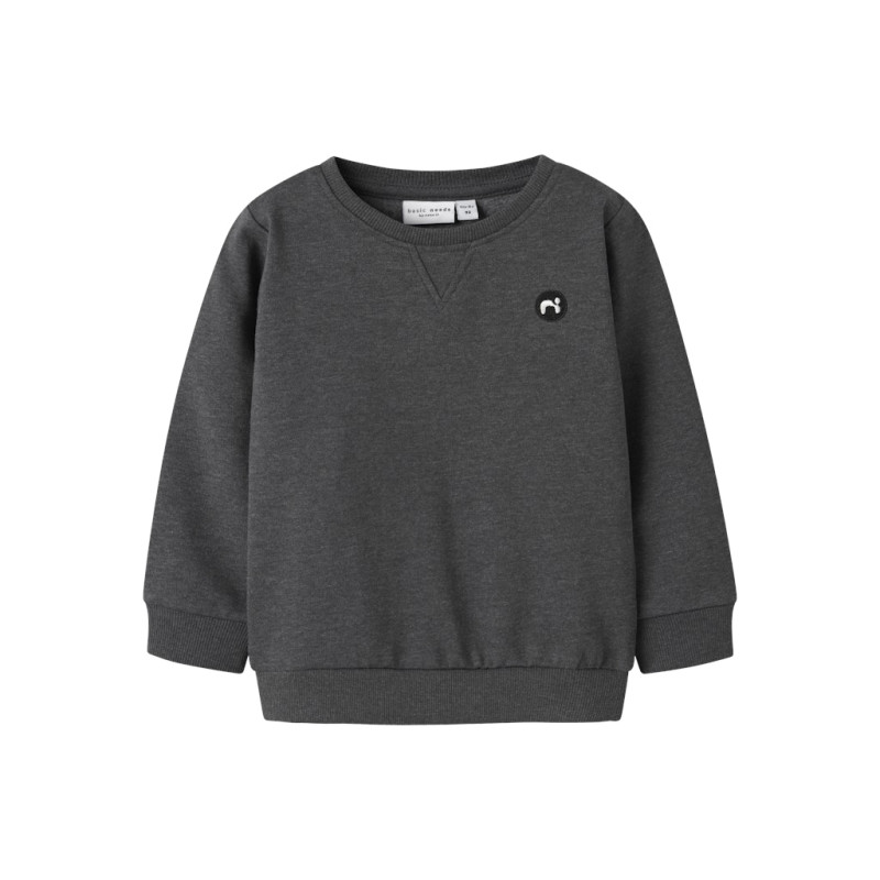 NAME IT MINI Vimo L/S Sweatshirt - Dark Grey Melange