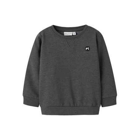 NAME IT MINI Vimo L/S Sweatshirt - Dark Grey Melange