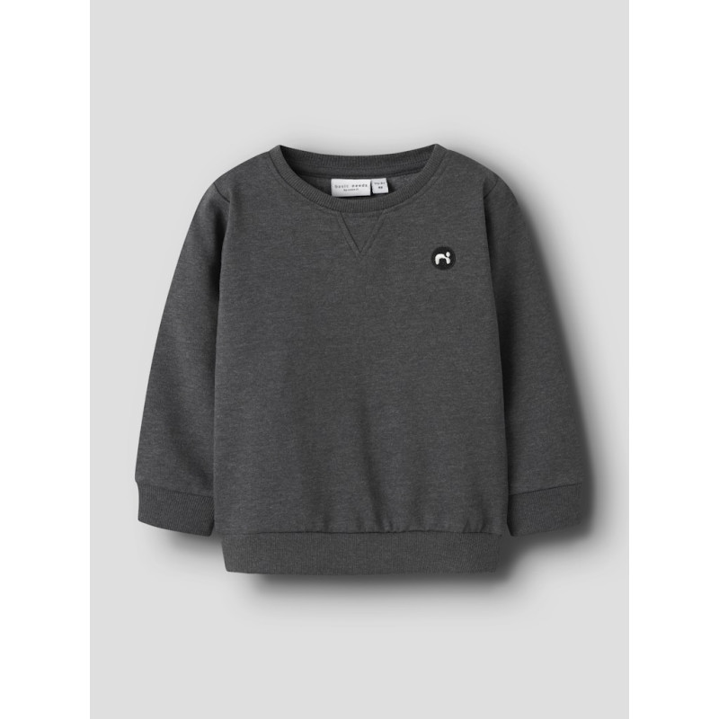 NAME IT MINI Vimo L/S Sweatshirt - Dark Grey Melange