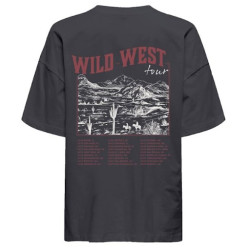 ONLY Vivi S/S Lovely T-shirt - Sort / Wild West Tour