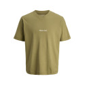JACK & JONES PLUS Norrebro Broderet T-shirt - Olive Drab