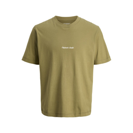 JACK & JONES PLUS Norrebro Broderet T-shirt - Olive Drab