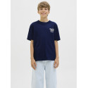 JACK & JONES JUNIOR Norrebro Typo T-shirt - Ocean Cavern