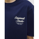 JACK & JONES JUNIOR Norrebro Typo T-shirt - Ocean Cavern