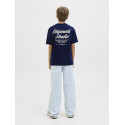 JACK & JONES JUNIOR Norrebro Typo T-shirt - Ocean Cavern