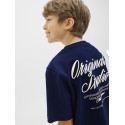 JACK & JONES JUNIOR Norrebro Typo T-shirt - Ocean Cavern