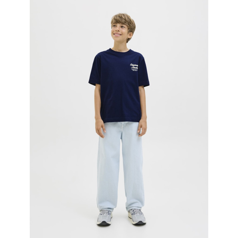 JACK & JONES JUNIOR Norrebro Typo T-shirt - Ocean Cavern