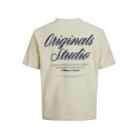 JACK & JONES JUNIOR Norrebro Typo T-shirt - Antique White