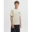 JACK & JONES JUNIOR Norrebro Typo T-shirt - Antique White