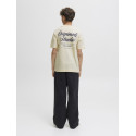 JACK & JONES JUNIOR Norrebro Typo T-shirt - Antique White
