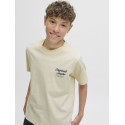 JACK & JONES JUNIOR Norrebro Typo T-shirt - Antique White