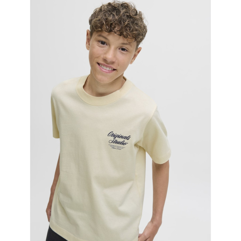 JACK & JONES JUNIOR Norrebro Typo T-shirt - Antique White