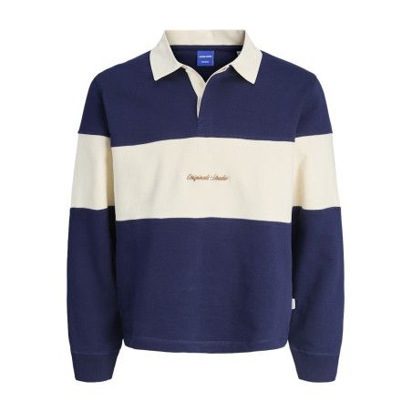 JACK & JONES Norrebro Blocking Polo - Ocean Cavern