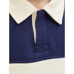 JACK & JONES Norrebro Blocking Polo - Ocean Cavern