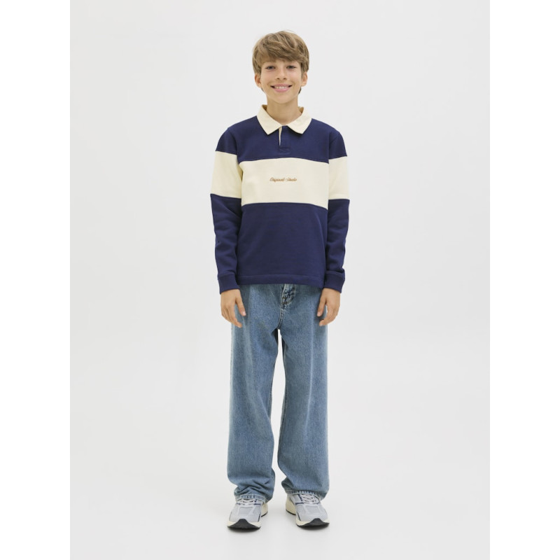 JACK & JONES Norrebro Blocking Polo - Ocean Cavern