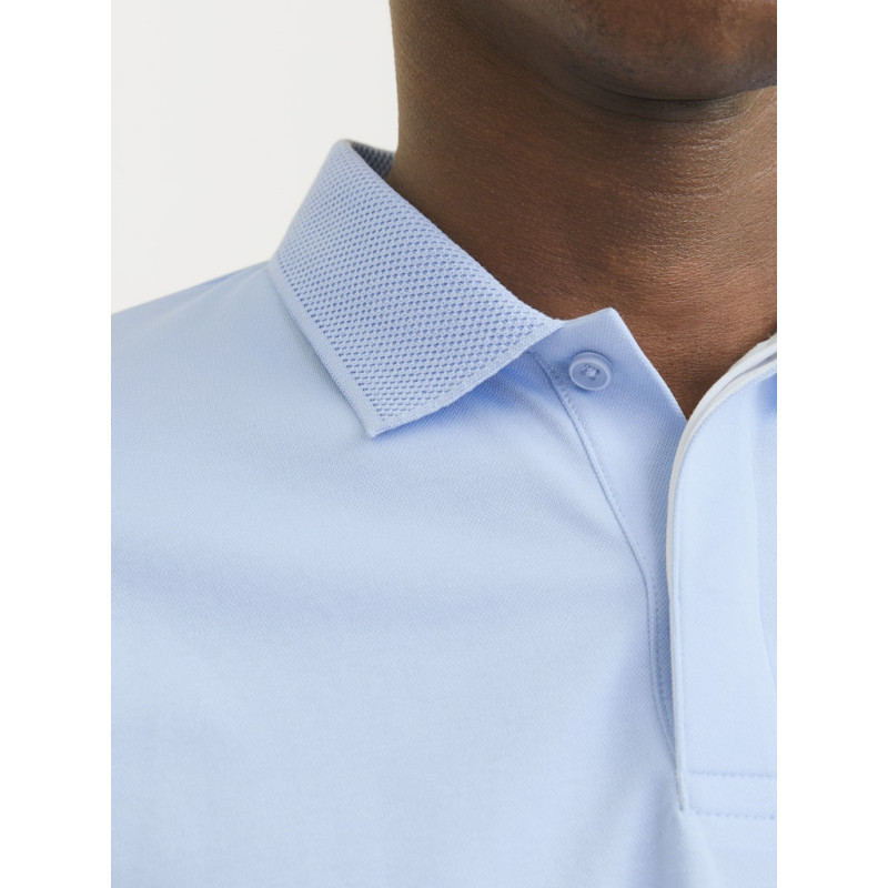 JACK & JONES PREMIUM Crodney S/S Polo - Chambray Blue