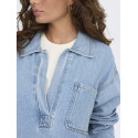 ONLY Birdie L/S Denim Skjorte - Light Blue Denim