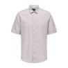ONLY & SONS Caiden S/S Hør Skjorte - Nirvana