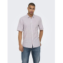 ONLY & SONS Caiden S/S Hør Skjorte - Nirvana