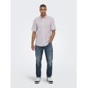 ONLY & SONS Caiden S/S Hør Skjorte - Nirvana