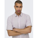 ONLY & SONS Caiden S/S Hør Skjorte - Nirvana
