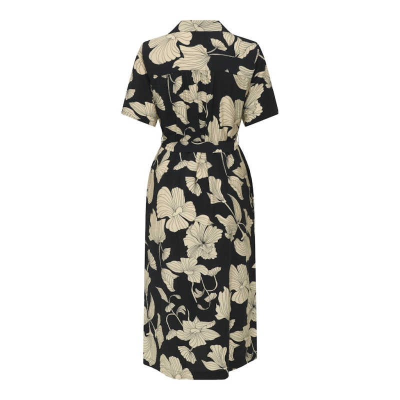 JDY Troya Midi Skjortekjole - Sort