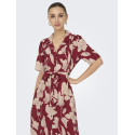JDY Troya Midi Skjortekjole - Cabernet