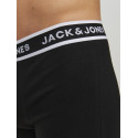 JACK & JONES PLUS Solid 3-Pak Boxershorts - Sort